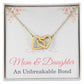 Mother’s Day Necklace from Daughter – Birthday or Christmas Gift for Mom – An Unbreakable Bond Interlocking Heart Pendant