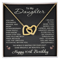 Load image into Gallery viewer, 10th Birthday Gifts from Mom Dad for Daughter 10th Birthday Necklace Heart Pendant Jewelry 10 Years Old Birthday
