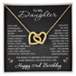 22nd Birthday Gifts from Mom Dad for Daughter 22nd Birthday Necklace Heart Pendant Jewelry 22 Years Old Birthday