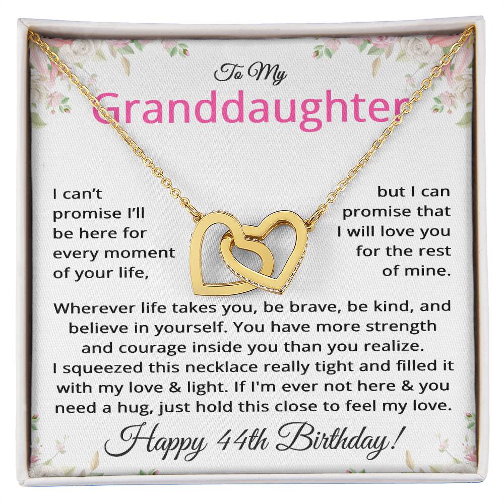 44th Birthday Gifts for Granddaughter - To My Granddaughter Necklace