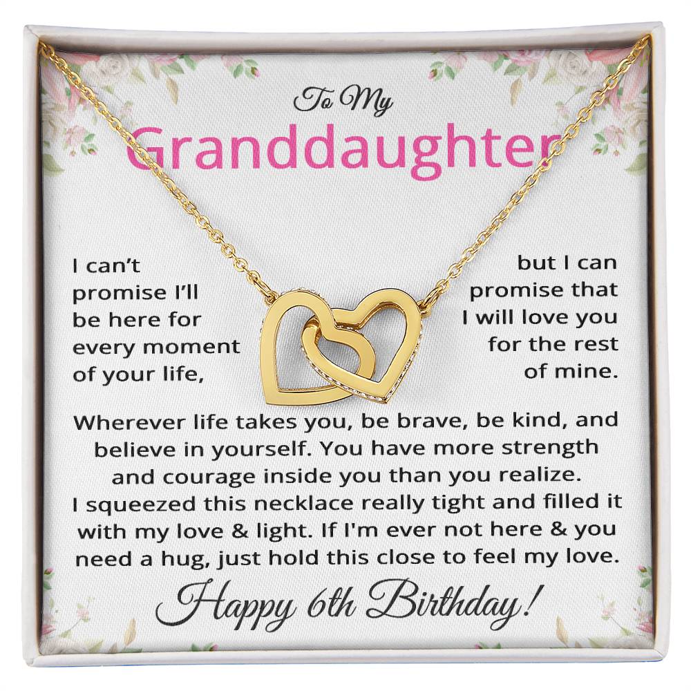 6th Birthday Gifts for Granddaughter - To My Granddaughter Necklace