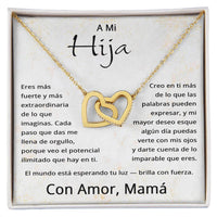 Load image into Gallery viewer, Collar Para Mi Hija De Mama - A Mi Hija Necklace en Español - Daughter Gifts in Spanish
