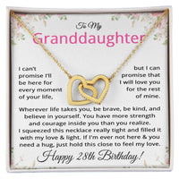 Load image into Gallery viewer, 28th Birthday Gifts for Granddaughter - To My Granddaughter Necklace
