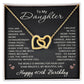 40th Birthday Gifts from Mom Dad for Daughter 40th Birthday Necklace Heart Pendant Jewelry 40 Years Old Birthday
