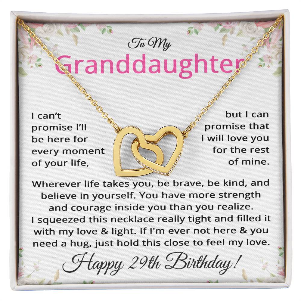 29th Birthday Gifts for Granddaughter - To My Granddaughter Necklace