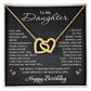 Happy Birthday Gifts from Mom Dad for Daughter Happy Birthday Necklace Heart Pendant Jewelry