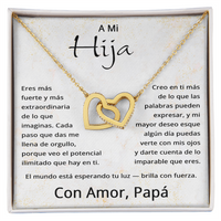 Load image into Gallery viewer, Regalo Para Mi Hija De Papa en Español - Collar Para Mi Hija - Daughter Gift in Spanish
