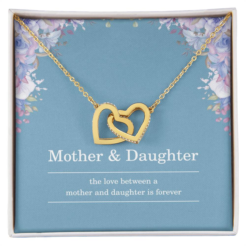 Mother Daughter Necklace – Mother’s Day or Christmas Gift from Mom or Daughter – The Love Between Mother and Daughter is Forever