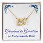 Grandma Gifts from Grandson Grandma Grandson Gifts Grandma Necklace An Unbreakable Bond Grandmother Interlocking Heart Pendant