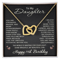 Load image into Gallery viewer, 11th Birthday Gifts from Mom Dad for Daughter 11th Birthday Necklace Heart Pendant Jewelry 11 Years Old Birthday
