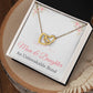 Mother’s Day Necklace from Daughter – Birthday or Christmas Gift for Mom – An Unbreakable Bond Interlocking Heart Pendant