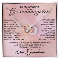 Load image into Gallery viewer, To My Amazing Granddaughter Necklace from Grandma Granddaughter Gift from Grandmother Christmas Birthday Jewelry
