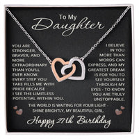 Load image into Gallery viewer, 27th Birthday Gifts from Mom Dad for Daughter 27th Birthday Necklace Heart Pendant Jewelry 27 Years Old Birthday
