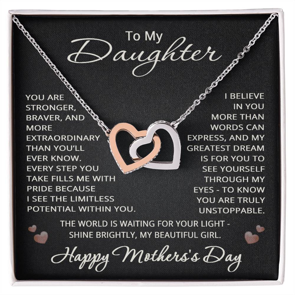 Happy Mother's Day Gifts from Mom Dad for Daughter Happy Mother's Day Necklace Heart Pendant Jewelry