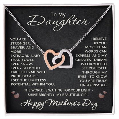 Happy Mother's Day Gifts from Mom Dad for Daughter Happy Mother's Day Necklace Heart Pendant Jewelry
