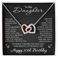 Load image into Gallery viewer, 30th Birthday Gifts from Mom Dad for Daughter 30th Birthday Necklace Heart Pendant Jewelry 30 Years Old Birthday
