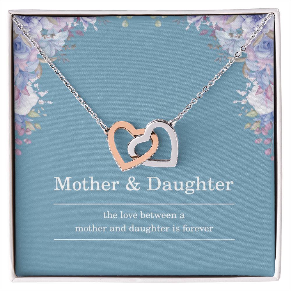 Mother Daughter Necklace – Mother’s Day or Christmas Gift from Mom or Daughter – The Love Between Mother and Daughter is Forever