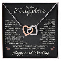 Load image into Gallery viewer, 53rd Birthday Gifts from Mom Dad for Daughter 53rd Birthday Necklace Heart Pendant Jewelry 53 Years Old Birthday
