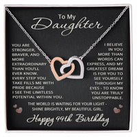 Load image into Gallery viewer, 99th Birthday Gifts from Mom Dad for Daughter 99th Birthday Necklace Heart Pendant Jewelry 99 Years Old Birthday
