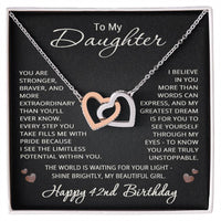 Load image into Gallery viewer, 42nd Birthday Gifts from Mom Dad for Daughter 42nd Birthday Necklace Heart Pendant Jewelry 42 Years Old Birthday
