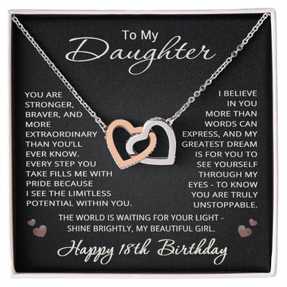 18th Birthday Gifts from Mom Dad for Daughter 18th Birthday Necklace Heart Pendant Jewelry 18 Years Old Birthday
