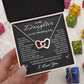 To My Daughter on Her Wedding Day Necklace from Mom Dad Gift