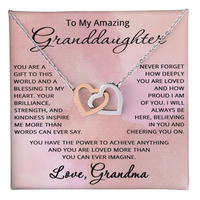 Load image into Gallery viewer, To My Amazing Granddaughter Necklace from Grandma Granddaughter Gift from Grandmother Christmas Birthday Jewelry
