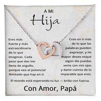 Load image into Gallery viewer, Regalo Para Mi Hija De Papa en Español - Collar Para Mi Hija - Daughter Gift in Spanish
