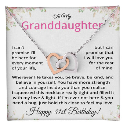 41st Birthday Gifts for Granddaughter - To My Granddaughter Necklace