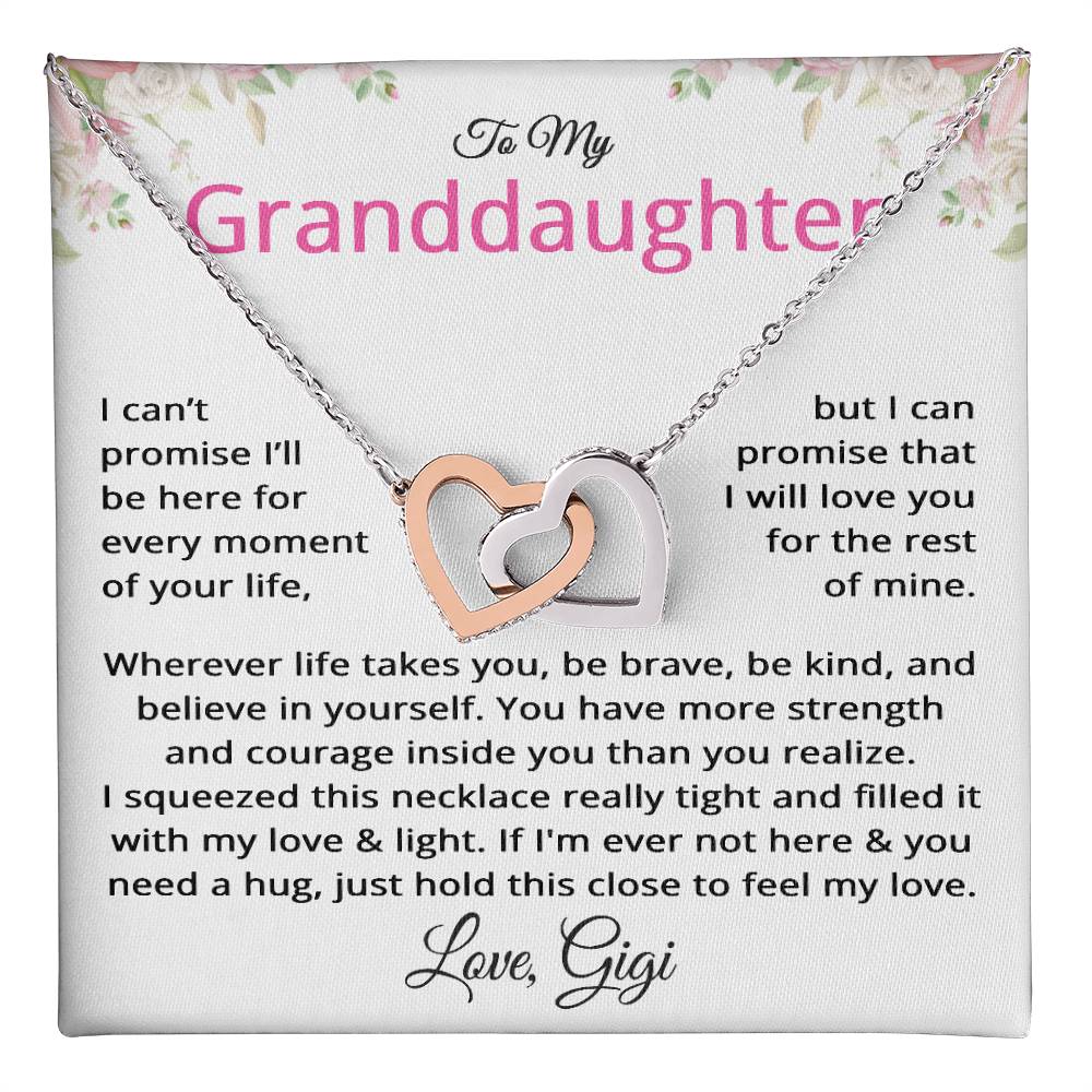 Granddaughter Gifts from Gigi - To My Granddaughter Necklace from Grandmother