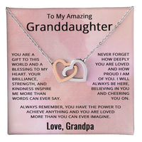 Load image into Gallery viewer, To My Granddaughter Necklace from Grandpa Granddaughter Gift Birthday Christmas from Grandfather
