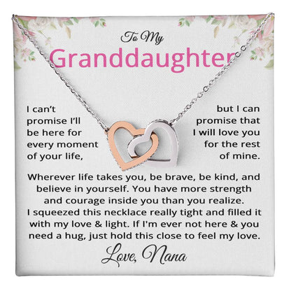Granddaughter Gifts from Nana - To My Granddaughter Necklace from Grandmother