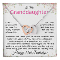 Load image into Gallery viewer, 33rd Birthday Gifts for Granddaughter - To My Granddaughter Necklace
