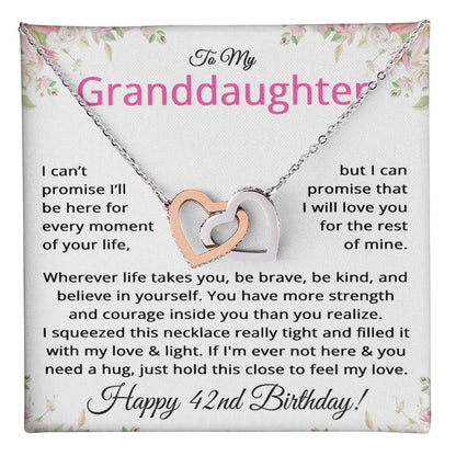 42nd Birthday Gifts for Granddaughter - To My Granddaughter Necklace