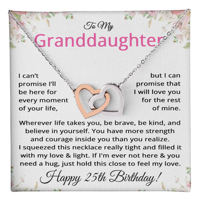 25th Birthday Gifts for Granddaughter - To My Granddaughter Necklace