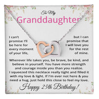 Load image into Gallery viewer, 25th Birthday Gifts for Granddaughter - Custom To My Granddaughter Necklace
