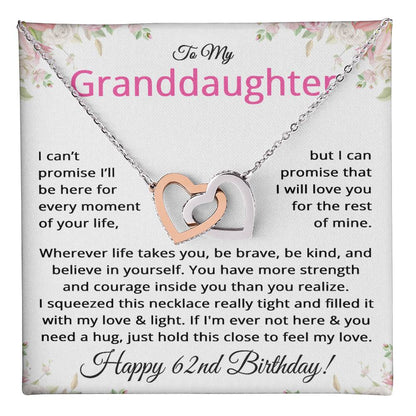 62nd Birthday Gifts for Granddaughter - To My Granddaughter Necklace
