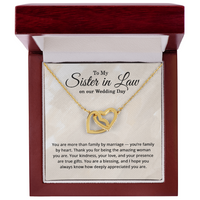 Load image into Gallery viewer, To My Sister in Law on Our Wedding Day - Wedding Day Necklace for Sister in Law
