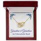 Grandma Gifts from Grandson Grandma Grandson Gifts Grandma Necklace An Unbreakable Bond Grandmother Interlocking Heart Pendant