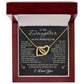 To My Daughter on Her Wedding Day Necklace from Mom Dad Gift