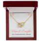 Mother’s Day Necklace from Daughter – Birthday or Christmas Gift for Mom – An Unbreakable Bond Interlocking Heart Pendant