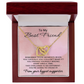 To My Best Friend Necklace for Her Friendship Gift for Women Adversity Necklace Encouragement Gifts for Her Motivational Jewelry for Bestie BFF Inspirational