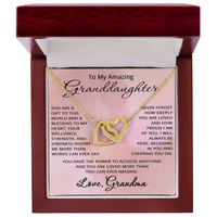 Load image into Gallery viewer, To My Amazing Granddaughter Necklace from Grandma Granddaughter Gift from Grandmother Christmas Birthday Jewelry
