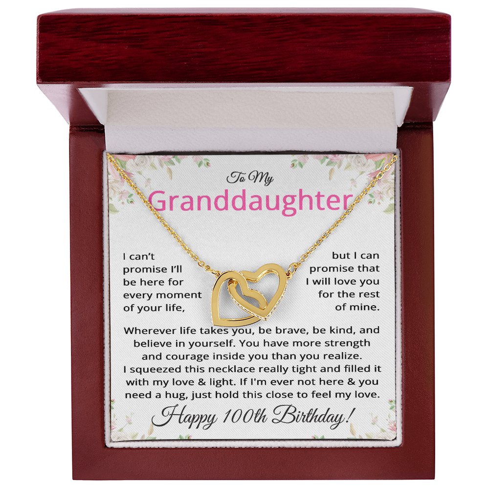 100th Birthday Gifts for Granddaughter - To My Granddaughter Necklace