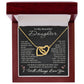 To My Beautiful Daughter Necklace I Will Always Love You from Mom Dad Birthday Christmas Jewelry Gift