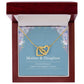 Mother Daughter Necklace – Mother’s Day or Christmas Gift from Mom or Daughter – The Love Between Mother and Daughter is Forever