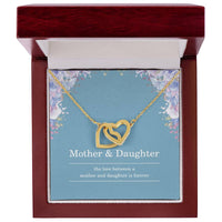 Load image into Gallery viewer, Mother Daughter Necklace with Message Card, Interlocking Hearts Mother Daughter Gift ShineOn Fulfillment
