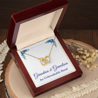 Load image into Gallery viewer, Grandma Gifts from Grandson Grandma Grandson Gifts Grandma Necklace An Unbreakable Bond Grandmother Interlocking Heart Pendant ShineOn Fulfillment
