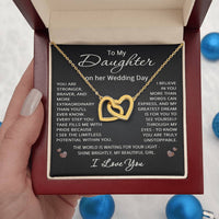 Load image into Gallery viewer, To My Daughter on Her Wedding Day Necklace from Mom Dad Gift
