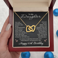 Load image into Gallery viewer, 10th Birthday Gifts from Mom Dad for Daughter 10th Birthday Necklace Heart Pendant Jewelry 10 Years Old Birthday
